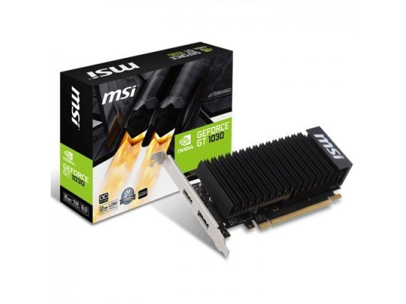 MSI NVIDIA GT1030 2GB DDR5 64Bit HDMI/DP PCI-E 3.0 DX12 GT 1030 2GH LP OC