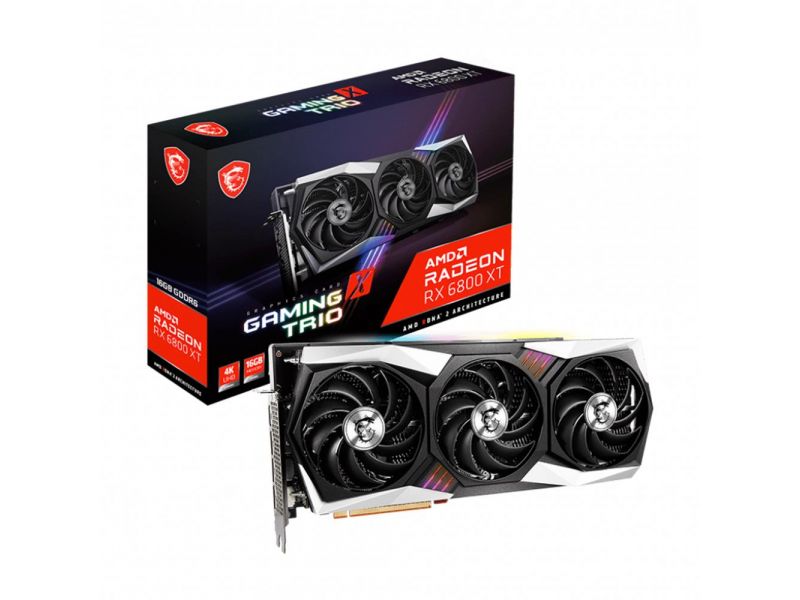 MSI RX6800XT GAMING X TRIO 16G EKRAN KARTI 16GB GDDR6 256Bit 3xDP/1xHDMI PCI-E 4.0