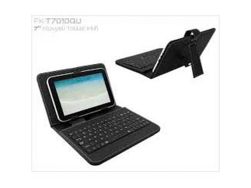 OEM FK-T7010QU 7" KLAVYELİ SIYAH TABLET KILIFI