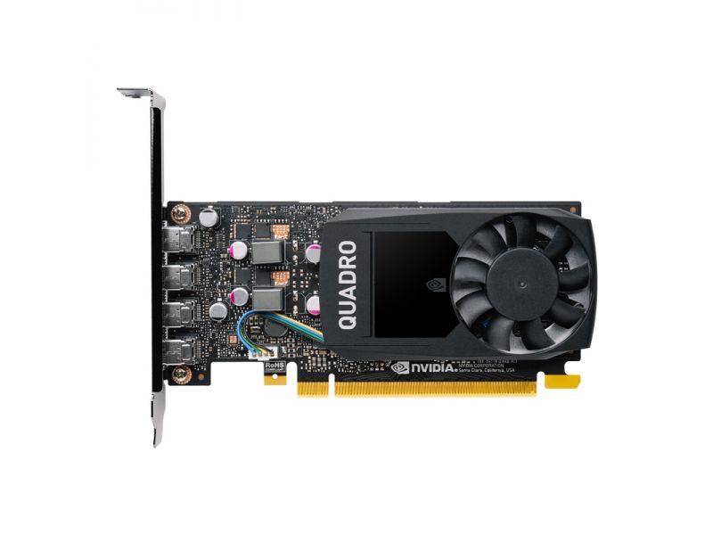 PNY NVIDIA P1000 4GB DDR5 128Bit 4xDP/DVI 16X DX12 VCQP1000DVIV2-PB