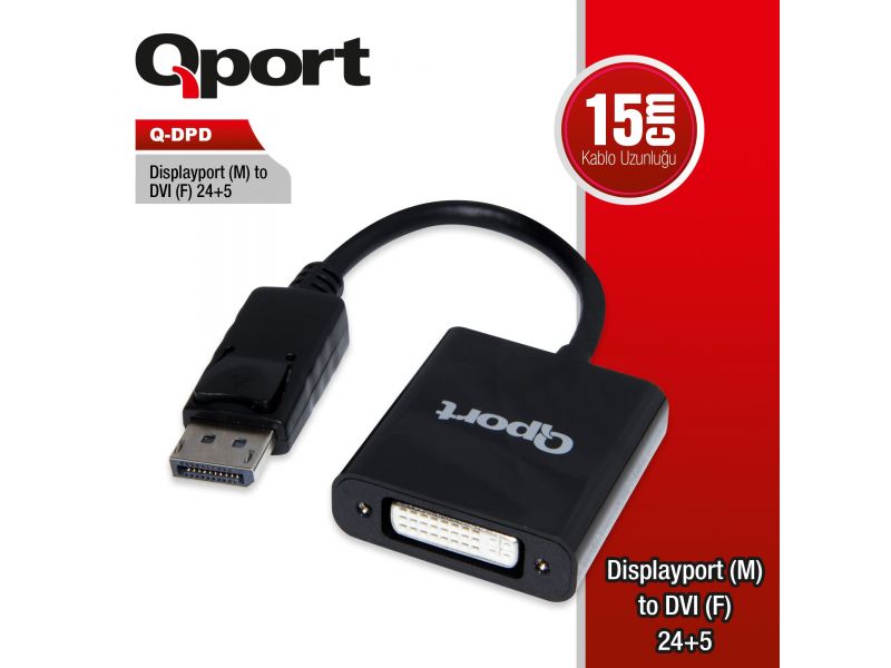 QPORT Q-DPD DISPLAY TO DVI ÇEVİRİCİ