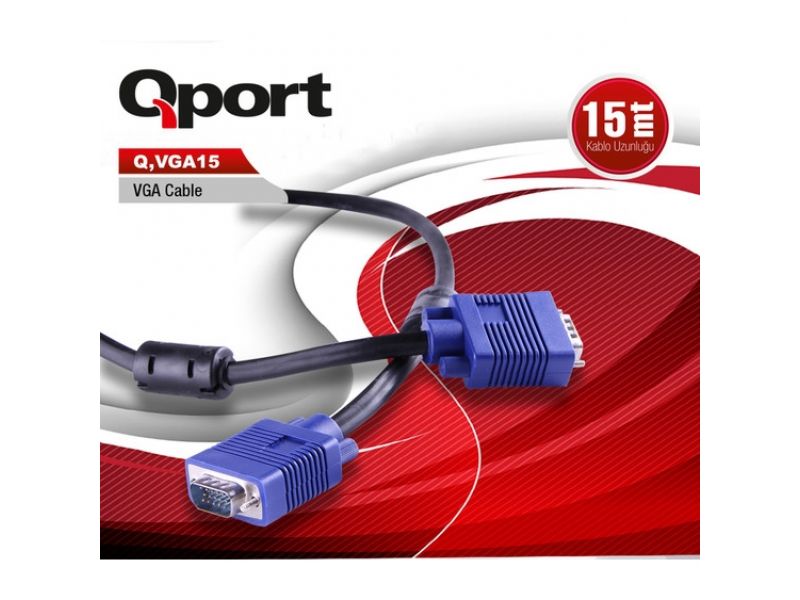 QPORT Q-VGA15 15MT VGA KABLO