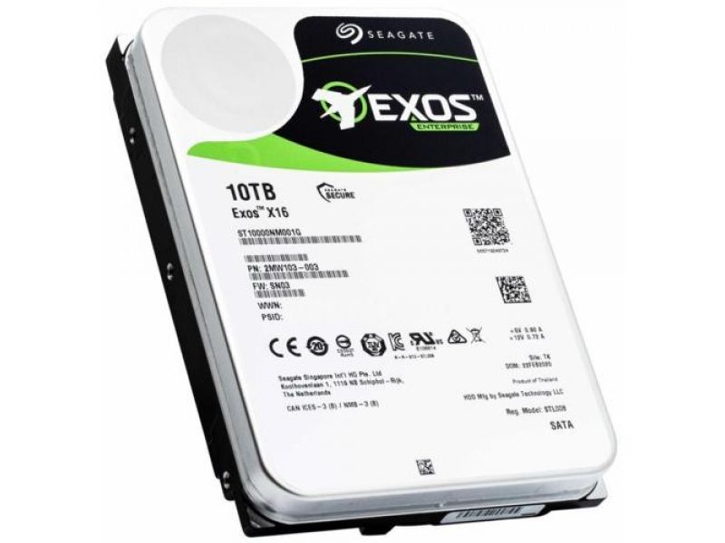 SEAGATE EXOS X16 10TB 7200RPM 512E/4KN SATA3 6Gbit/sn ST10000NM001G HDD