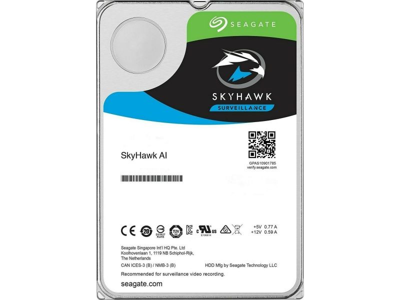 SEAGATE SKYHAWK 10TB 7200RPM 256MB SATA3 6Gbit/sn ST10000VE0008 7/24 HDD