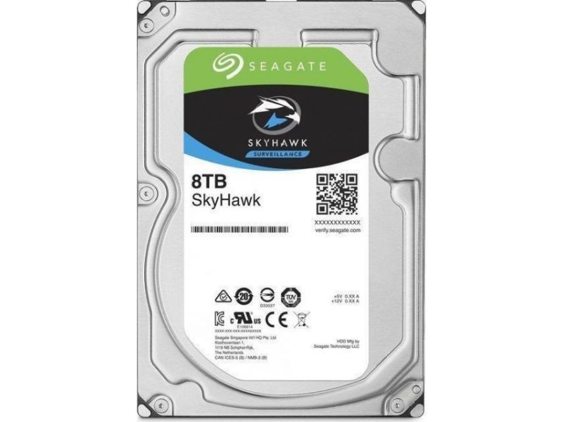 SEAGATE SKYHAWK 8TB 7200RPM 256MB SATA3 6Gbitsn ST8000VX004 7/24 HDD