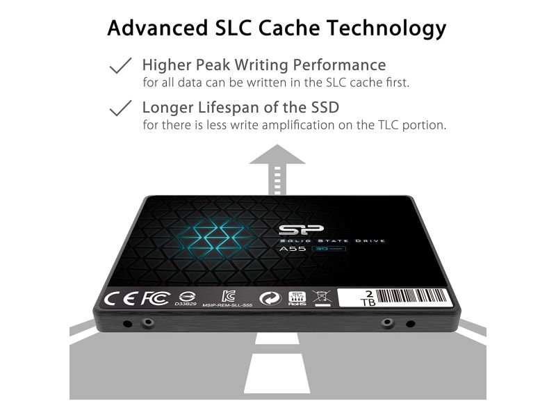 SILICON POWER 2 TB 560/530MB/s 7mm SATA 3.0 SSD SP002TBSS3A55S25