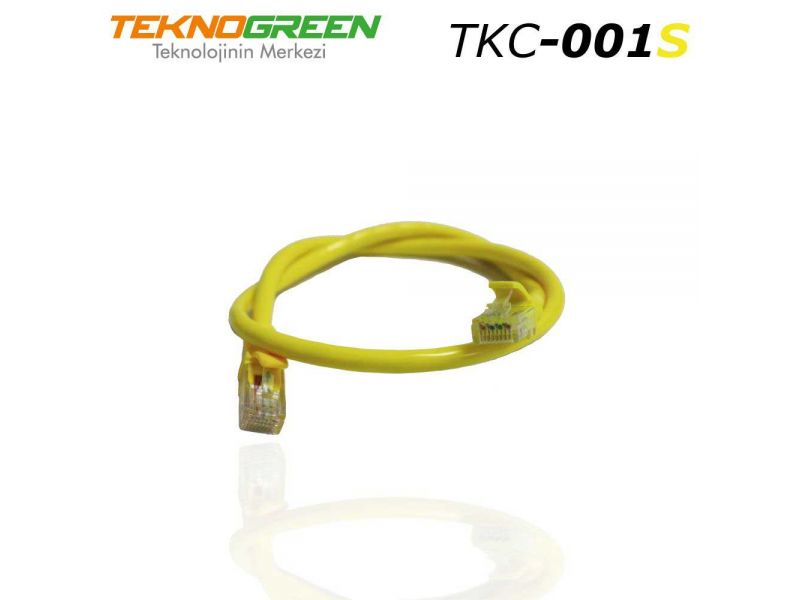 TEKNOGREEN TKC-001S 1.0 MT UTP CAT6 PATCH KABLO SARI