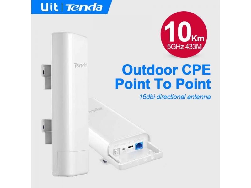 TENDA O6 433MBPS 1PORT POE INT. ANTEN 16DBI 5GHz OUTDOOR  5 KM ACCESS POINT
