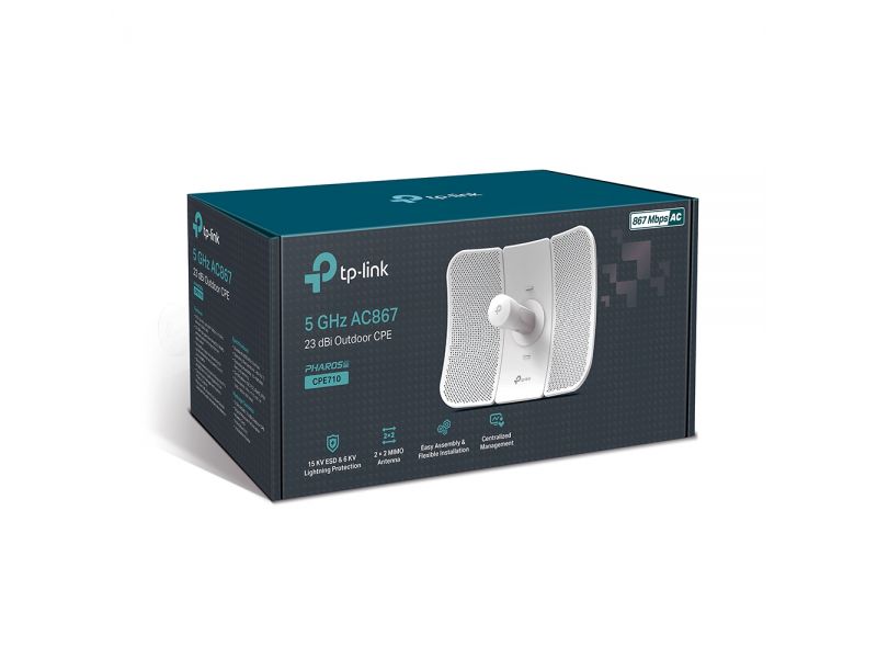 TP-LINK CPE710 867MBPS 1PORT 23DBI 5GHz OUTDOOR ACCESS POINT