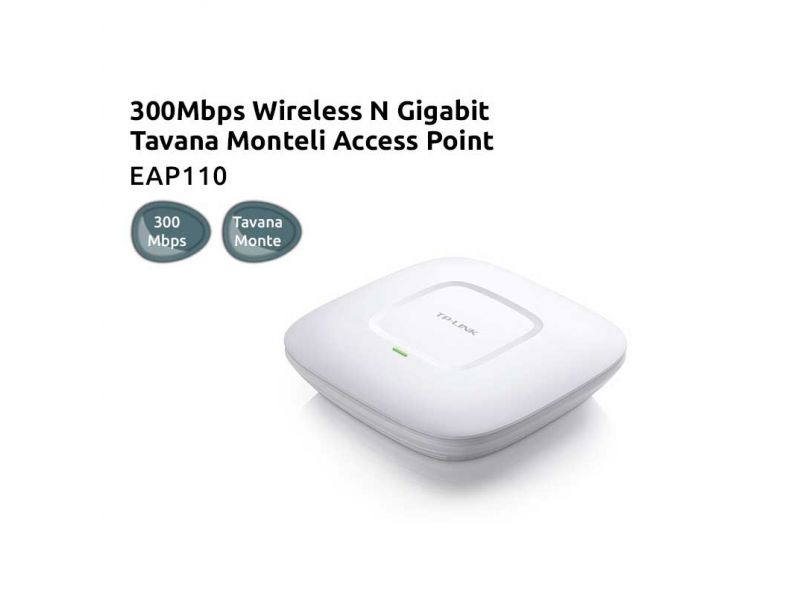 TP-LINK EAP110 300MBPS 1PORT POE 2.4GHz INDOOR ACCESS POINT