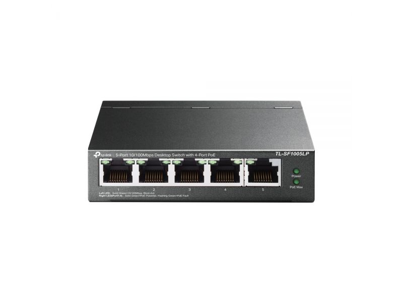TP-LINK TL-SF1005LP 5 PORT 10/100 4 PORT POE SWITCH 41W