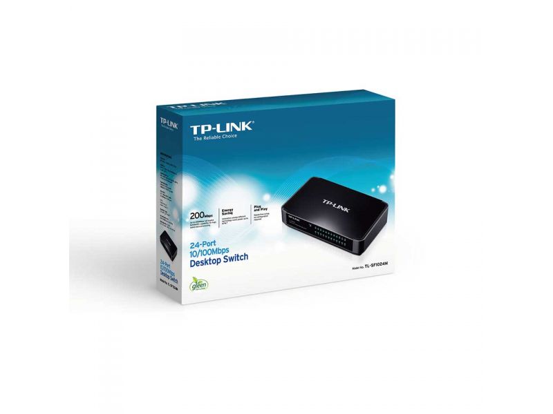 TP-LINK TL-SF1024M 24 PORT 10/100 YONETILEMEZ DESKTOP SWITCH