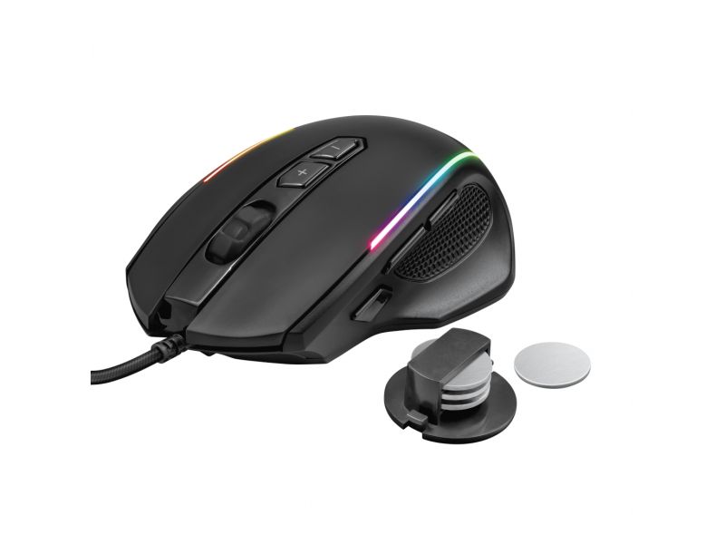 TRUST CELOX 23092 GXT 165 USB 10.000 DPI SİYAH 8 BUTON RGB LED GAMING MOUSE