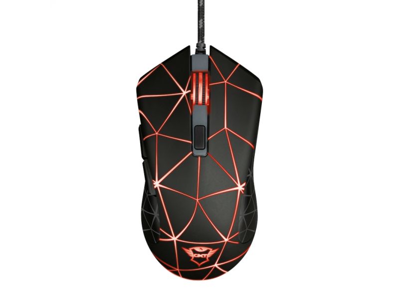TRUST LOCX 22988 GXT 133 USB 4000 DPI SİYAH 6XBUTTONS RGB GAMING MOUSE