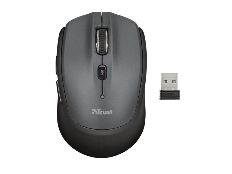 TRUST NONA 23177 USB 1600 DPI GRİ SİYAH KABLOSUZ MOUSE