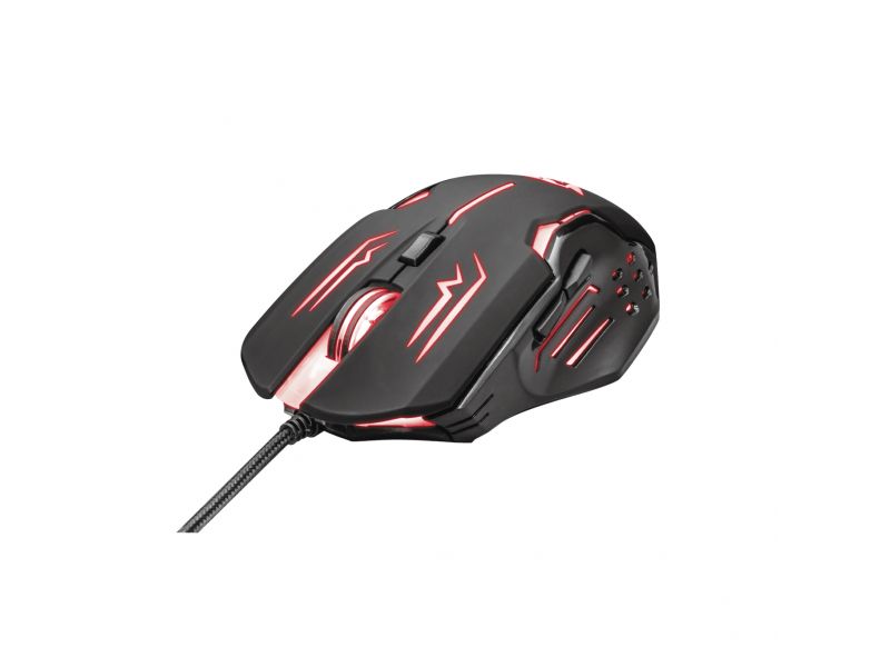 TRUST RAVA 22090 GXT 108 USB 2000DPI SİYAH RGB GAMING MOUSE