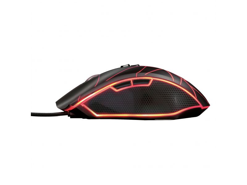 TRUST TURE 23797 GXT 160X USB 4200DPI SİYAH RGB GAMING MOUSE   
