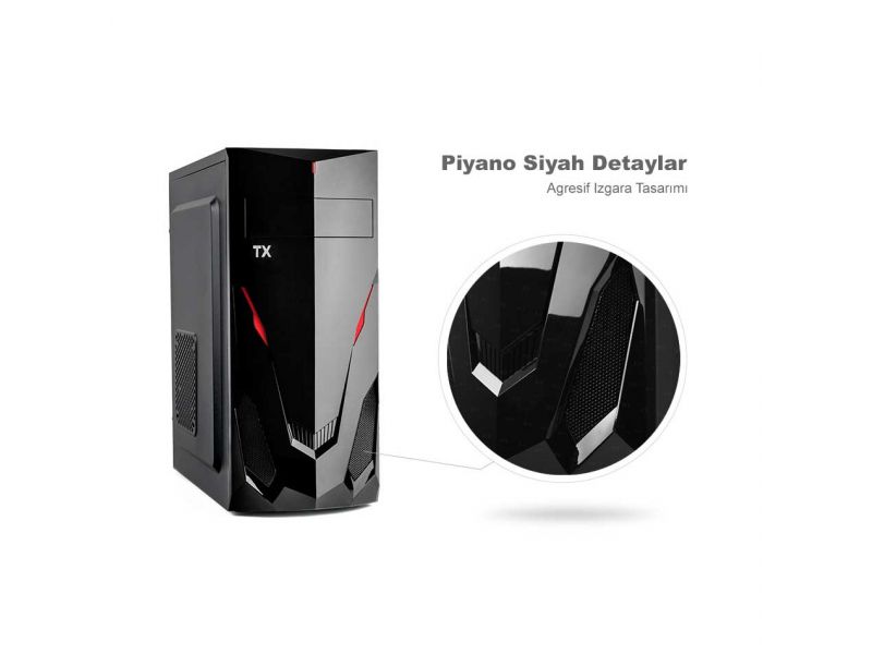 TX K3 250W ATX SİYAH KASA TXCHK3P250